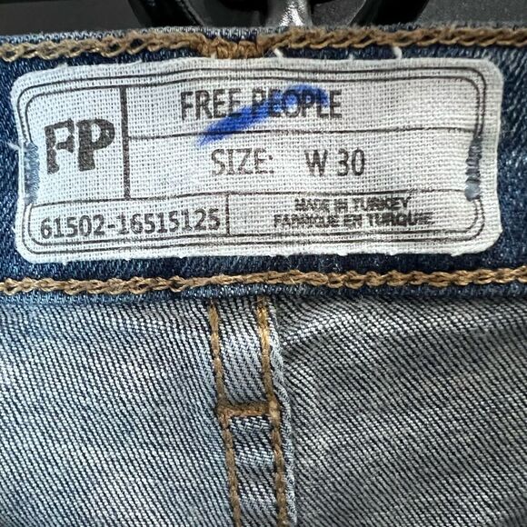 Free People Great Heights Frayed Skinny Jeans Size 30 - Picture 12 of 16